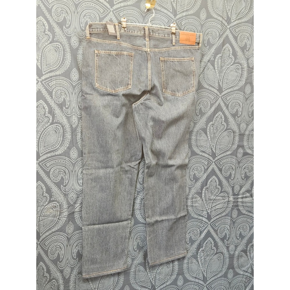 Lands End Square Rigger Mens Relaxed Fit Jeans Dark Medium Wash 42x32 NWT - Picture 2 of 3